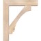 Ekena Millwork Imperial Block Smooth Bracket w/ Offset Brace, Douglas Fir, 7 1/2"W x 34"D x 40"H BKT0806X34X40IMP05SDF - alternate 4